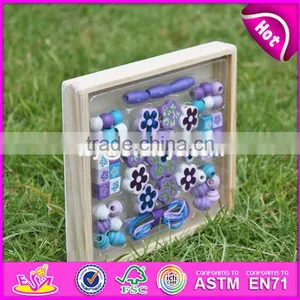 2017 New Design Children Threading Beads Wooden Educational Toys for 4 Year Olds W11E061 thumbnail-6