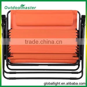 Patio Double Chair Folding Lounge With 2 Cup Holders thumbnail-3