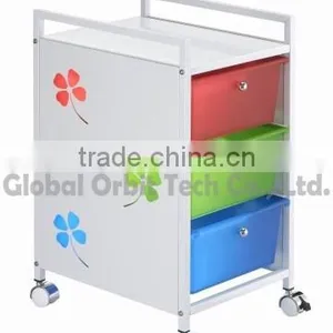 Colorful 3-tier Drawer Trolley thumbnail-1
