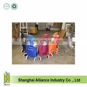 China Factory Foldable Vegetable Trolley Shopping Bag With Wheels thumbnail-1