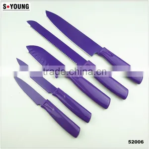 52008 5pcs Non-stick Knife With Abs Handle thumbnail-1