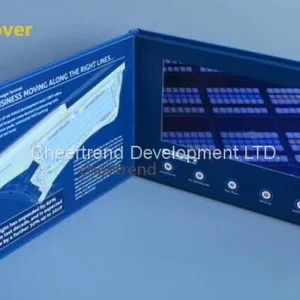 A5/A4 Size 7 Inch Hardcover LCD Video Brochure, Video Book and Video Card for Invitation,advertising or Promotion thumbnail-4