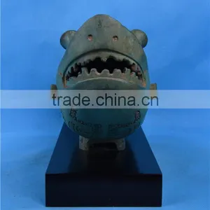 Classical Chinese Bronze Wine Vessels/China Style Bronze Artwork/Bronze Decoration/Chinese Classical Bronze Sculpture thumbnail-2