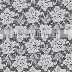 Popular Jacquard Stretch Nylon Lace Fabric thumbnail-1