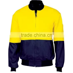 HIVIS TWO TONE COTTON BOMBER JACKET thumbnail-1