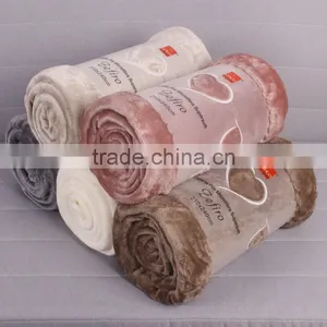 100% Polyester Printed Solid and Soft Coral Velvet Fleece Blanket thumbnail-1
