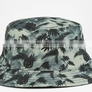 Cool Short Brim Wholesale Custom Logo Hawaii Printing Floral Bucket Hat thumbnail-3