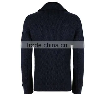 China Manufacturer Men' Clothing Apparel Winter Wool Mens Pea Coat thumbnail-2