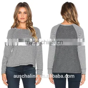 High Quality Comfortable Breathable Stripe Long Sleeve t Shirt thumbnail-4