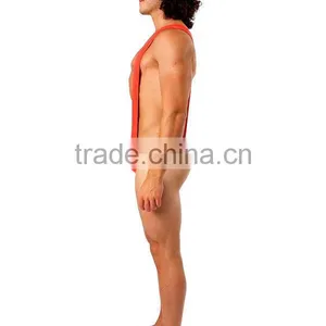 Borat Mankini Thong Swimsuit (Bright Red) thumbnail-2