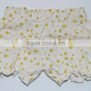 Wholesale Children's Clothing Blank Jogger Pants Baby Soft Ruffle Bloomers Girl Floral Patterns Short thumbnail-6