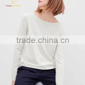 European Style Autumn Silk Cashmere Pullover Sale thumbnail-3