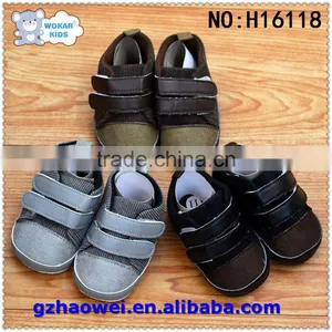 Stylish Nylon Tape Corduroy Baby Shoes thumbnail-1