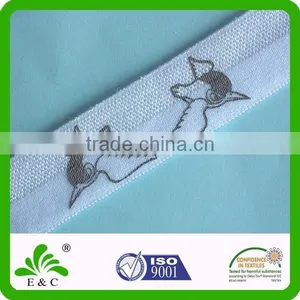 Custom Plain Style Bird Print Smooth Lycra Elastic Band thumbnail-1