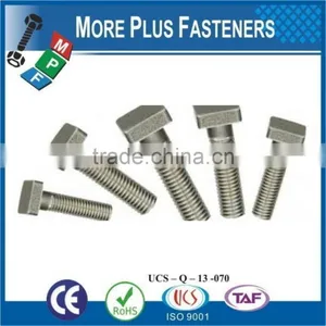 Made In Taiwan Stainless Steel Black Oxide Bright Zinc Plated Tee Head Bolt thumbnail-1