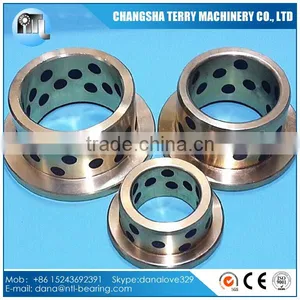 High Quality Flanged Graphite Bronze Bushing Bearing thumbnail-1