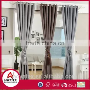 New 100% Polyester Latest Elegant Plain Curtains for the Living Room thumbnail-2