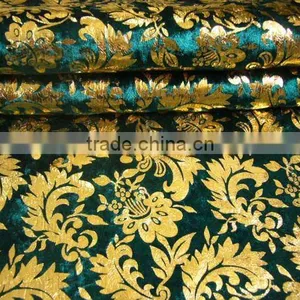 2013 New Design 100% Polyester Bronzed Dense Velvet Fabric for Garment thumbnail-1