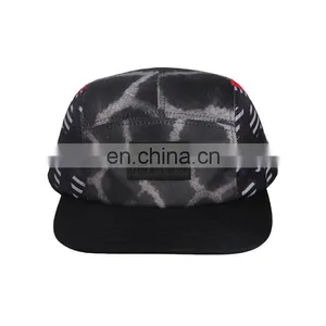 New Fashion Custom Leather Patch 5 Panle Plain Dad Hat thumbnail-5
