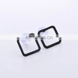 Matte Simple Geometric Triangle Square Multicolor Earrings thumbnail-5