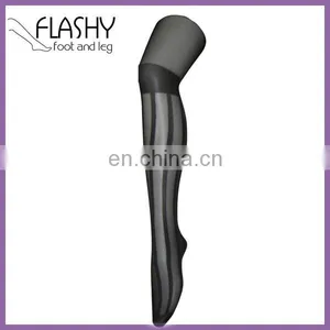 Ladies Jacquard Sheer Rib Strip Dress Fashion Tights thumbnail-1
