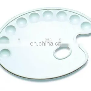 29x22cm 9 Well Oval Plastic Palette thumbnail-1