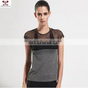 2017 Summer Classic Wholesale Quick Dry Women T-shirts Comfortable Bodybuilding Microfiber Shirt thumbnail-1