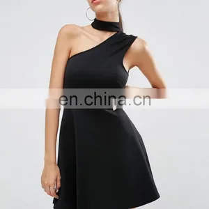 2017 Bodycon One Shoulder Dress High Fashion Design thumbnail-1