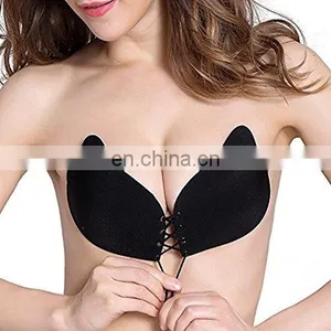 Women Push-up Bra Strapless Silicone Bras Invisible Pad thumbnail-1