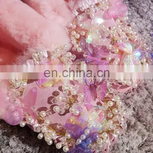 Aidocrystal Newest Lovely Pink Girls Shoes Cheap Warm Winter Boots Snow for Ladies thumbnail-4