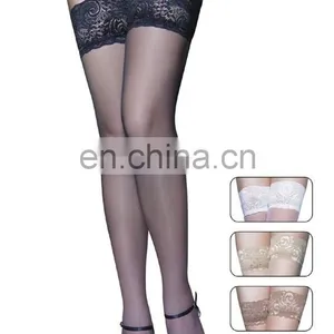 2015 Amazon's Supplier Hot Wholesale Cheapest Black Sexy Lace Women Silk Stockings thumbnail-2