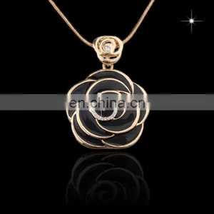 Promotional Wholesale Custom Crystal Souvenir Metal Rhinestone Valentine Necklace Manufacturer MCB-0004 thumbnail-1