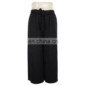 Old Lady Formal Straight Cut Stripe Trouser ODM Factory thumbnail-1