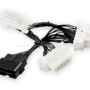 OBD2 OBDII 16 Pin Extension Connector Adapter Cable 1 to 3 16Pin OBD Cable OBD 2 Connector Diagnostic-tool For Elm 327 thumbnail-3