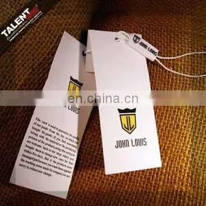 Custom Private Design Brand Printing Paper Hang Tag for Clothing thumbnail-2