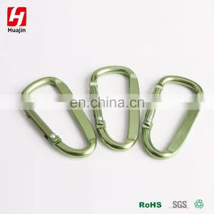 Olive Green Aluminum Alloy D Shape Carabiner, Key Chain,Snap Hook thumbnail-1