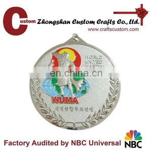 High Quality Nickle Plated Martial Arts Medal thumbnail-1
