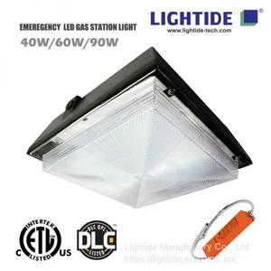 DLC Premium Emergency Canopy LED Lights, 60W Low Profile, 100-277vac, 5 Yrs Warranty thumbnail-1