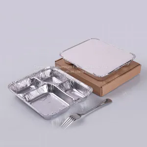 Disposable Aluminum Foil Compartment Food Container thumbnail-5