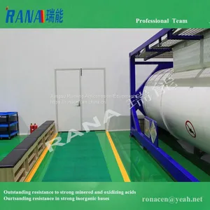 Factory Directly Offer Ultra-clean 20 Feet ISO Tank Steel Lining PTFE/ PFA/ ETFE Anticorrosive Equipment With Long Service Life 15-20 Years Industrial Chemical Storage Tank Movable Portable Container and Pressure Vessel thumbnail-1