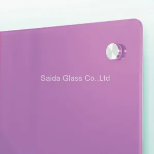 OEM 4mm 5mm 6mm Red Low Iron Magnetic Whiteboard Glass With Customized Color thumbnail-2