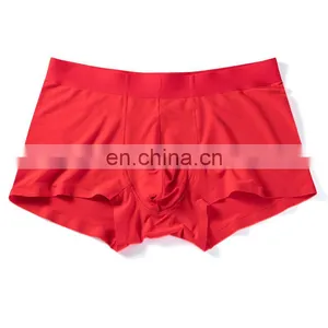 Comfort No Ride-up Modal Spandex Mid-waist Men's Underwear Boxer Briefs Breathable Seamless Underwear Men thumbnail-2