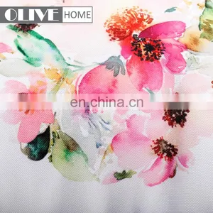 Hot Sale Custom Design Flower Paint Printed Decorative Pillow Outdoor Cushions for Car thumbnail-5