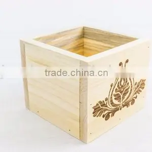 Custom Logo Hot Stamp Solid Wooden Crate Box,wood Box Crate thumbnail-3