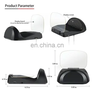 5inch OBD2 Car Diagnostic Tool Car HUD Mirror Head Up Display Speed RPM Volt Water Temp thumbnail-5