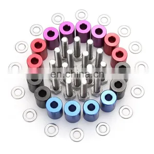 Universal Aluminum 6mm for Billet Hood Riser Kits Turbo Engine Motor Swap Spacer Riser thumbnail-3