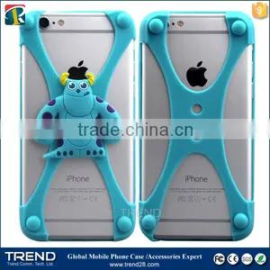 Fit for 1~5 Inches Bear Yellow Monster Universal Silicon Bumper Case for Iphone 6 Quality Choice thumbnail-2