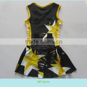 Custom New Style Sublimated Netball Dress With Underwear for Woman thumbnail-1
