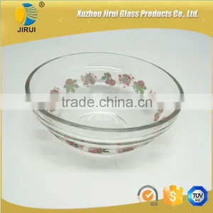 Set of 5 Glass Bowl With Decal Printings thumbnail-5