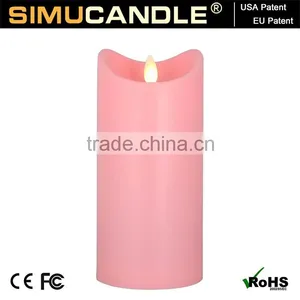 LED Taper Candle With Moving Wick With Timer and Remote Control for Home Decoration thumbnail-4